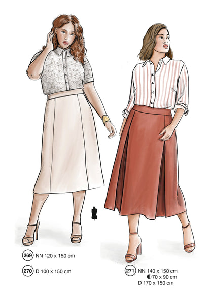 Fashion designs from the Lutterloh System® manual, page 108 of 112