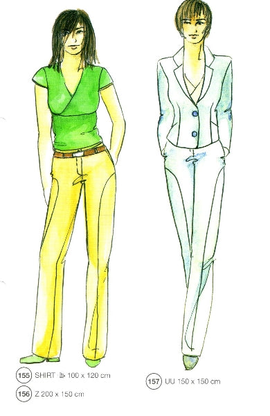 Lutterloh System sewing pattern — custom-fit fashion design 15 from Supplement 259
