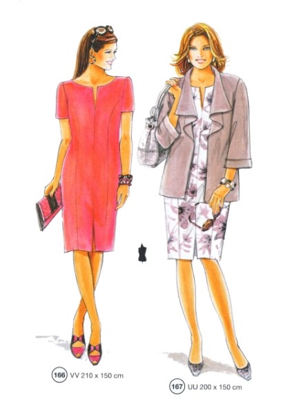Lutterloh System sewing pattern — custom-fit fashion design 4 from Supplement 286