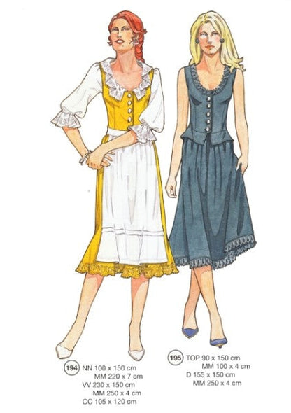 Lutterloh System sewing pattern — custom-fit fashion design 14 from Supplement 286