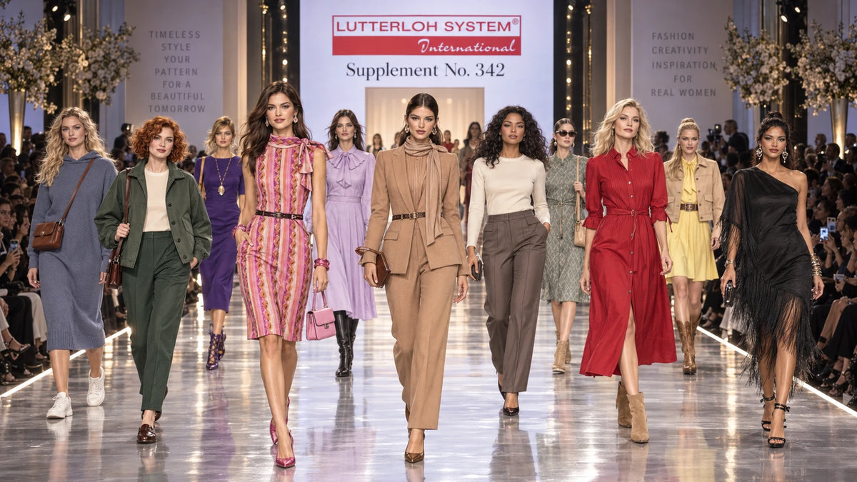 Runway show presenting the new Autumn 2026 designs from Lutterloh Supplement No. 342